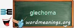 WordMeaning blackboard for glechoma